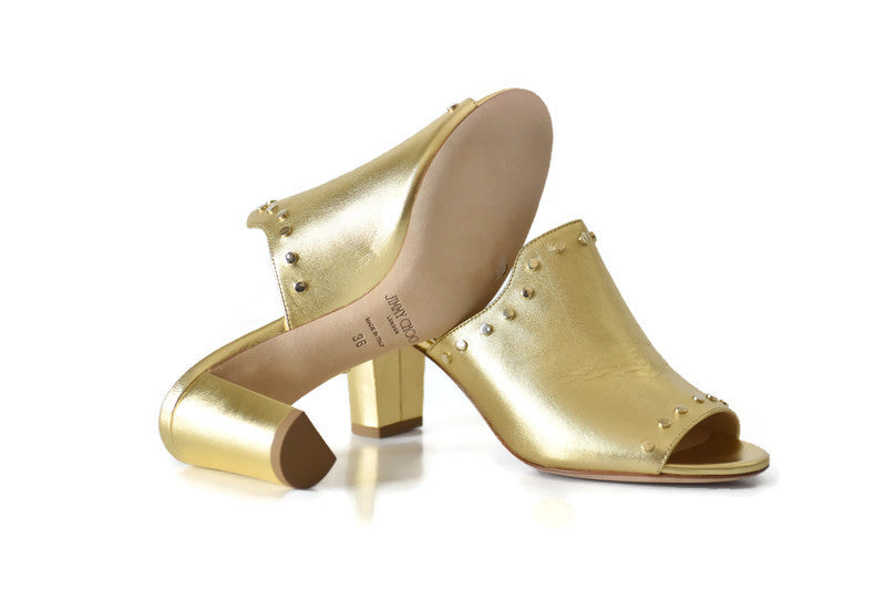 Myla 65 Gold Mule Sandal