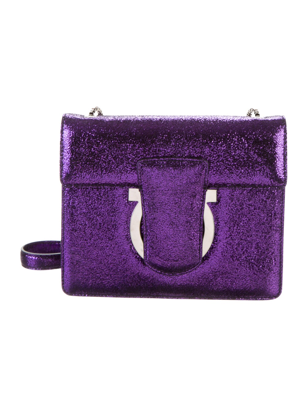 Metallic Purple Gancini Bag