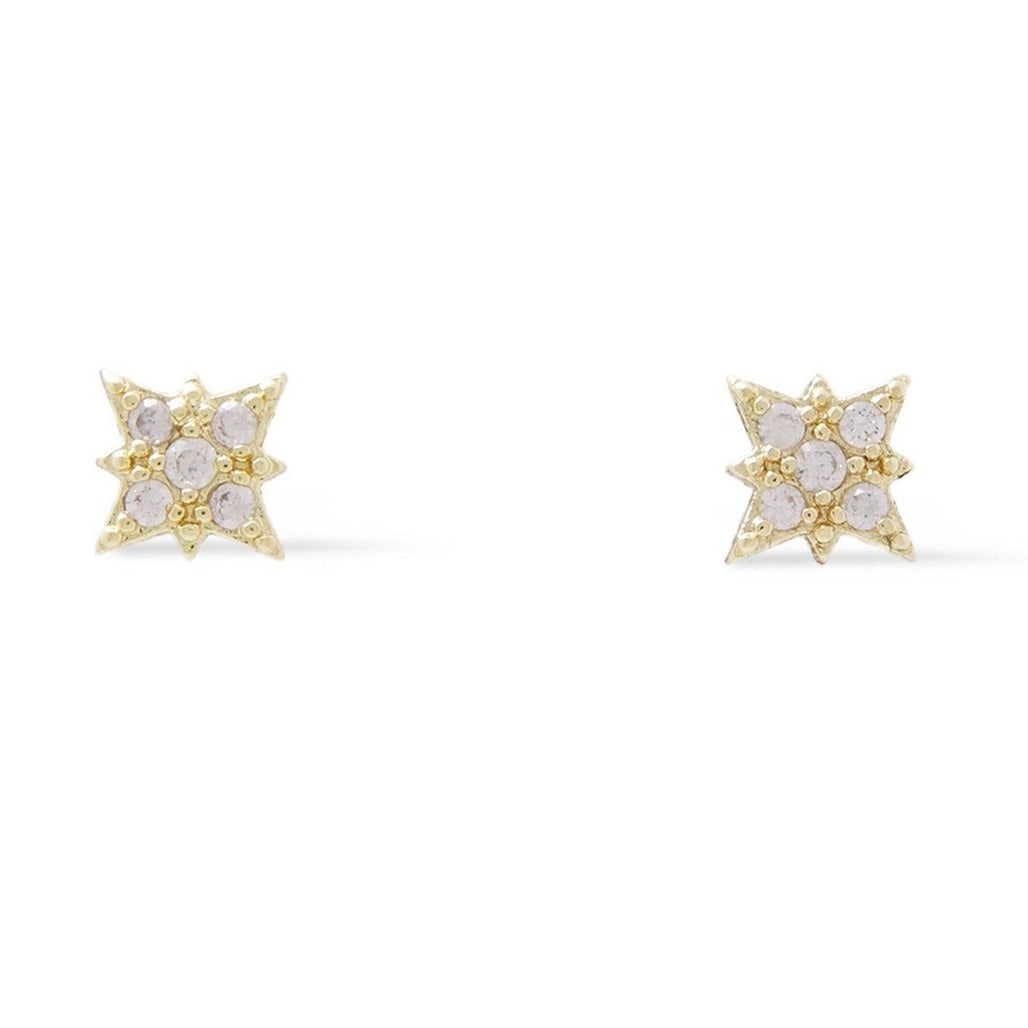 Starburst crystal earrings